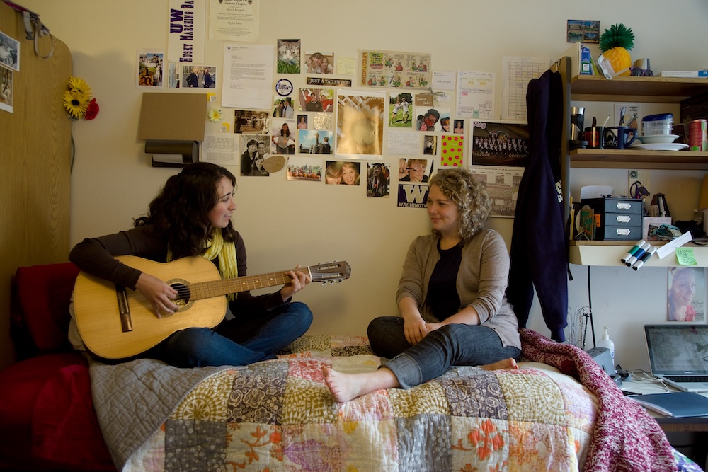 roommates in their dorm room