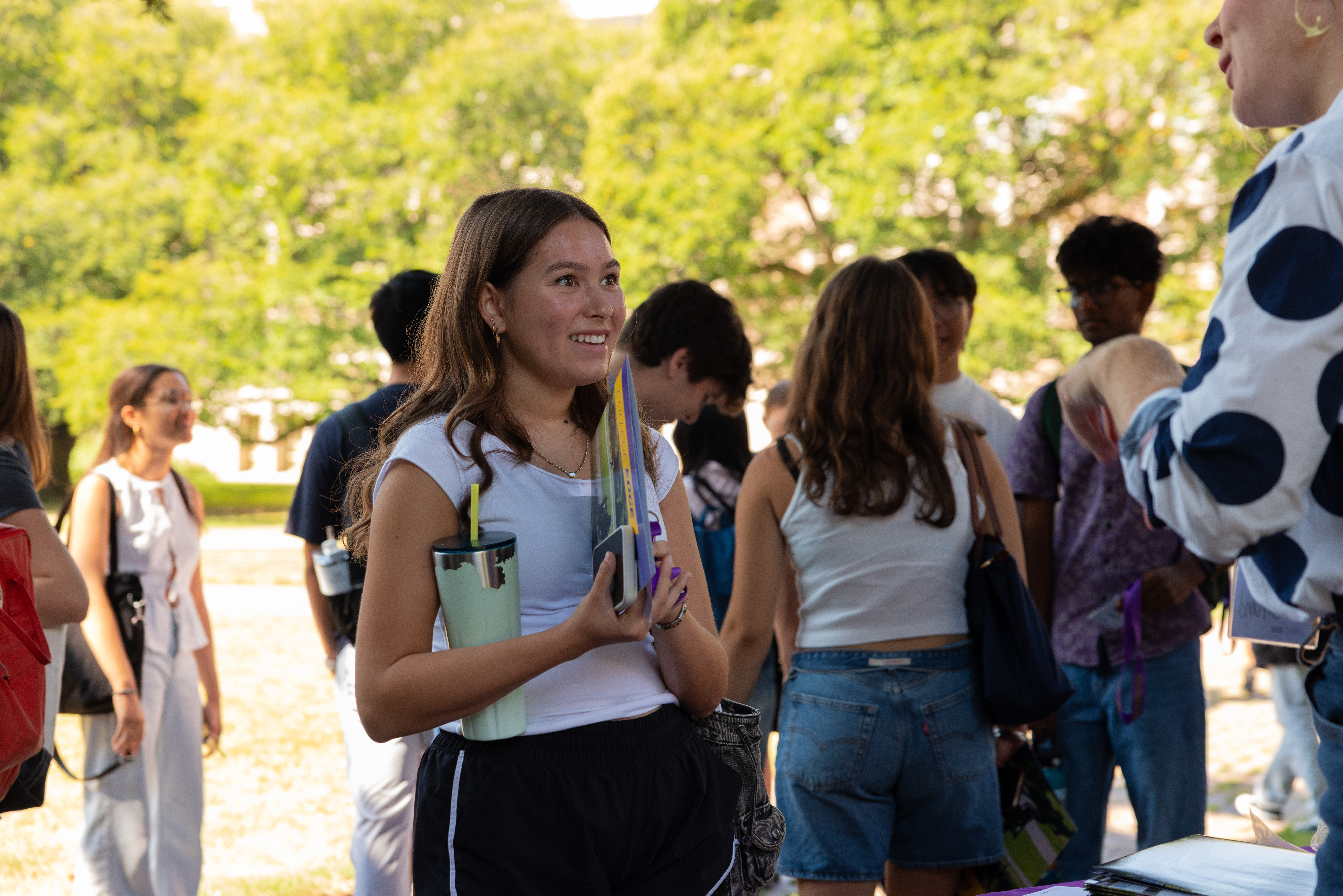 First day of College Edge on the quad